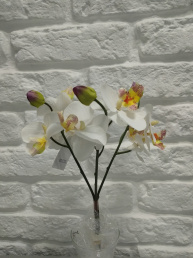 Цветок искусственный "Орхидея-фаленопсис" букет 3 шт, 60002-45