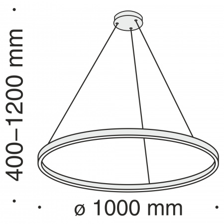 Maytoni Светильник подвесной светодиодный Rim MOD058PL-L54BS4K