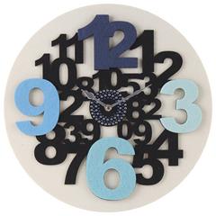 Настенные часы "Синие цифры", 29 см, 3-20-079-0003
