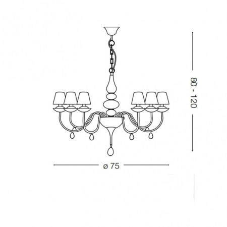 Ideal Lux Светильник подвесной BLANCHE SP6 035581