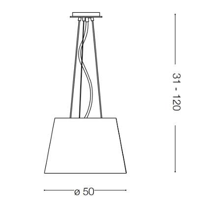 Ideal Lux Светильник подвесной NORDIK SP4 161648